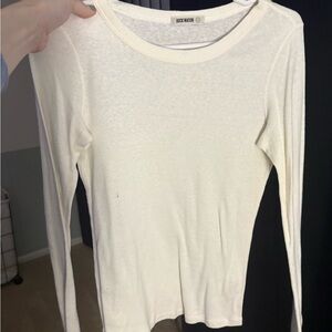 Buck Mason Women's Off-White Long Sleeve Tee